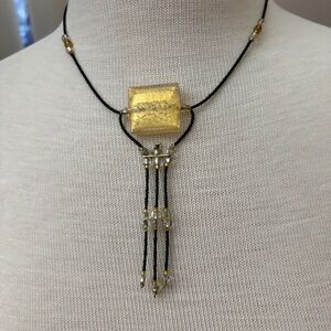 Beaded Necklace with Venetian Glass Pendant